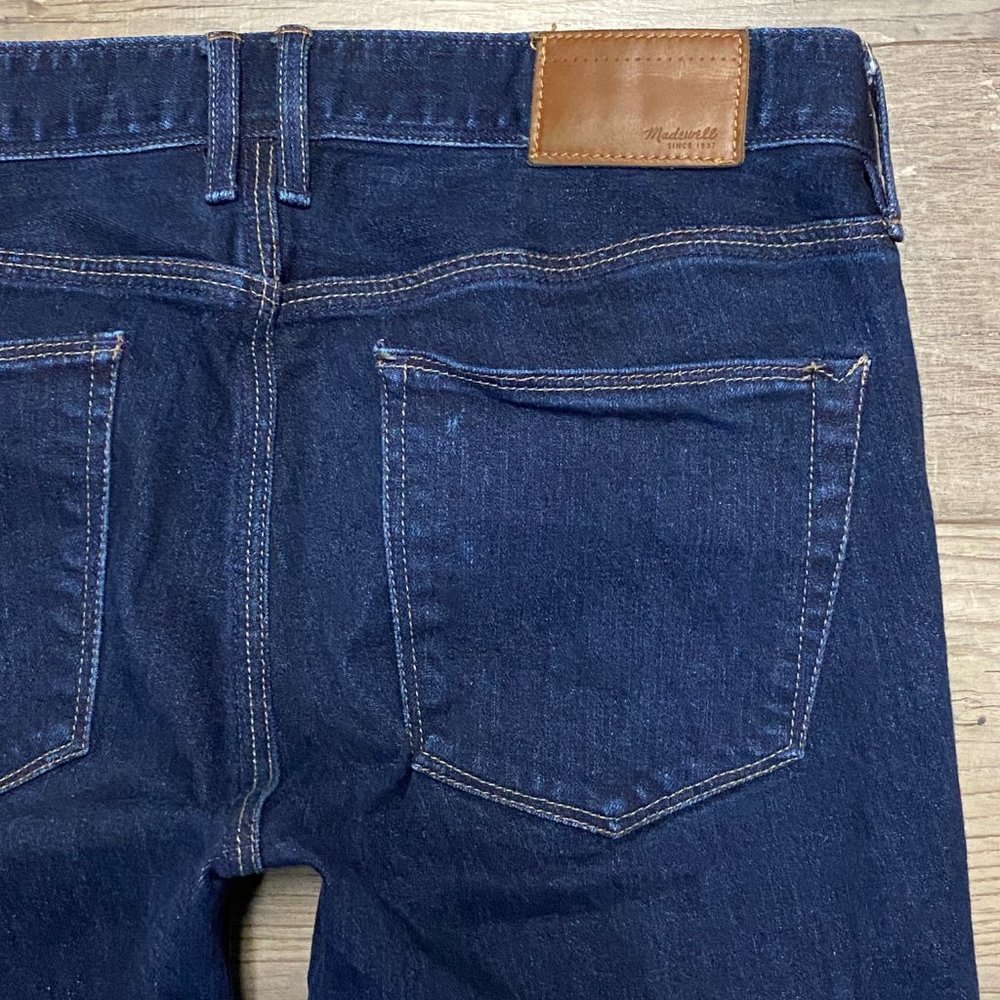 Madewell Jeans 27 x 32 Blue Rail Straight Stretch - Picture 4 of 7